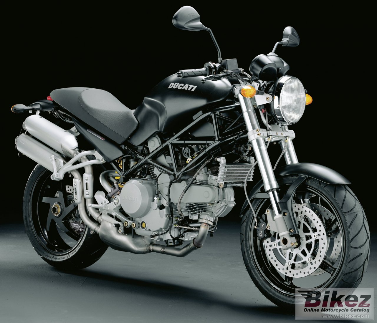 Big Ducati monster s2r dark picture and wallpaper from Bikez.com